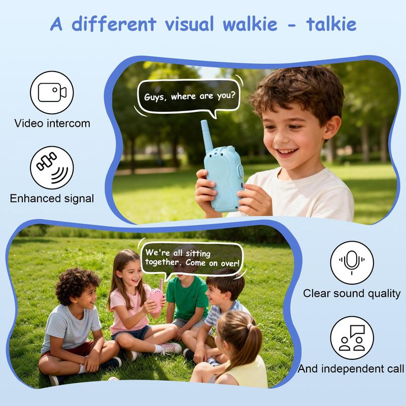 Torevda VisionTalk Duo – Rechargeable Video Walkie Talkies (2-Pack)