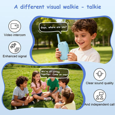 Torevda VisionTalk Duo – Rechargeable Video Walkie Talkies (2-Pack)