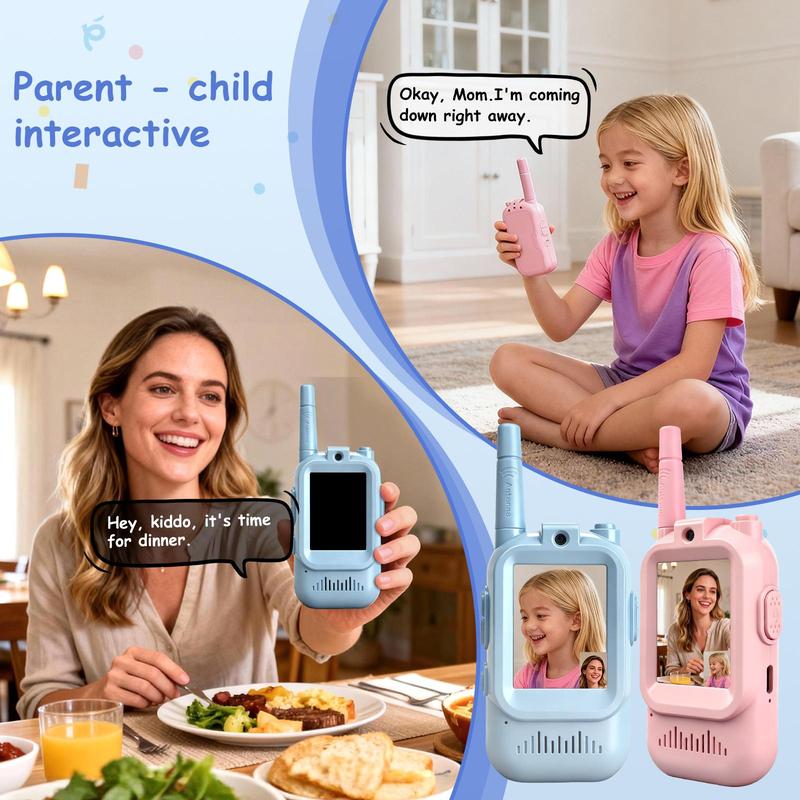 Torevda VisionTalk Duo – Rechargeable Video Walkie Talkies (2-Pack)