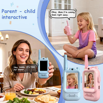 Torevda VisionTalk Duo – Rechargeable Video Walkie Talkies (2-Pack)